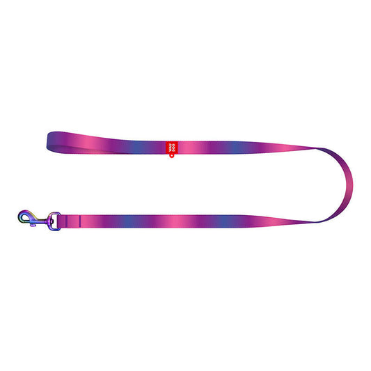 Nylon dog leash WAUDOG gradient, w. 15 mm, lgth. 122cm, purple
