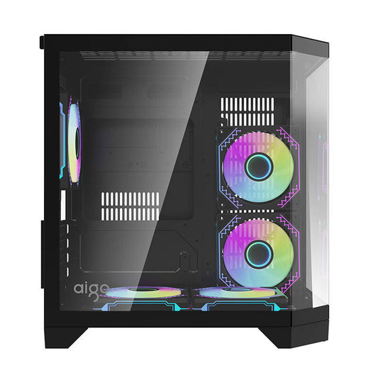 Darkflash Computer Case FT350 + 5 aRGB fans (black)