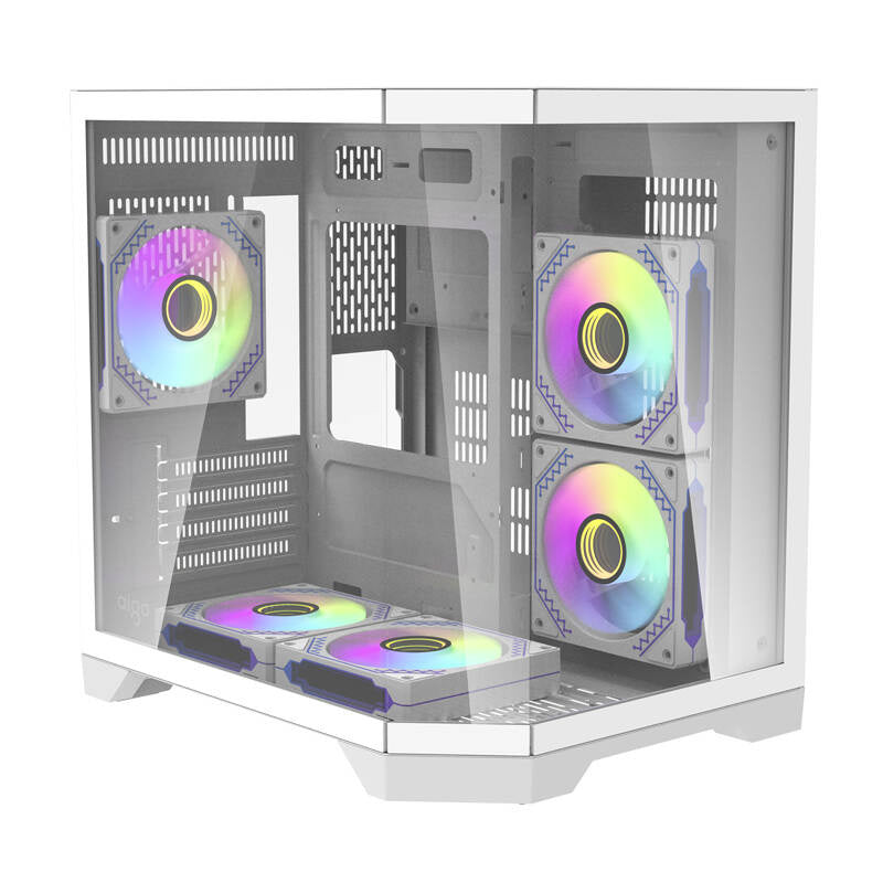 Darkflash Computer Case FT350 + 5 aRGB fans (white)