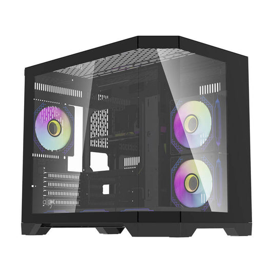 Darkflash Computer Case FT418 + 6 aRGB fans (black)