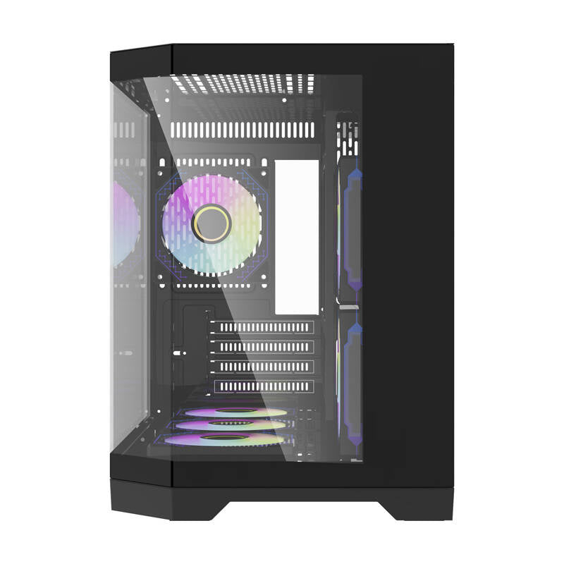 Darkflash Computer Case FT418 + 6 aRGB fans (black)