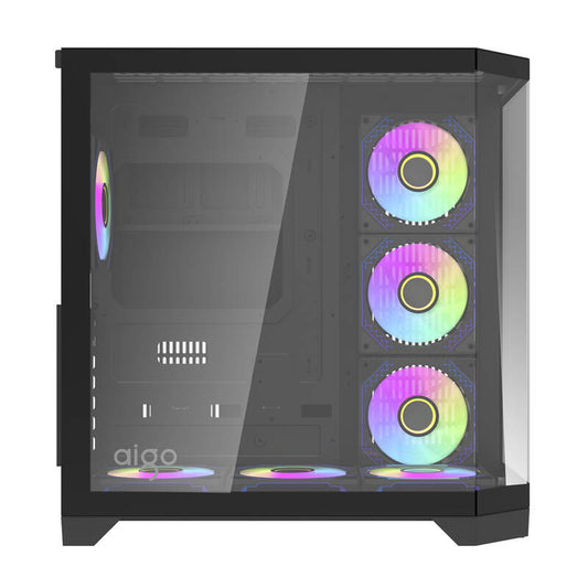 Darkflash Computer Case FT418 PRO + 7 aRGB fans (black)