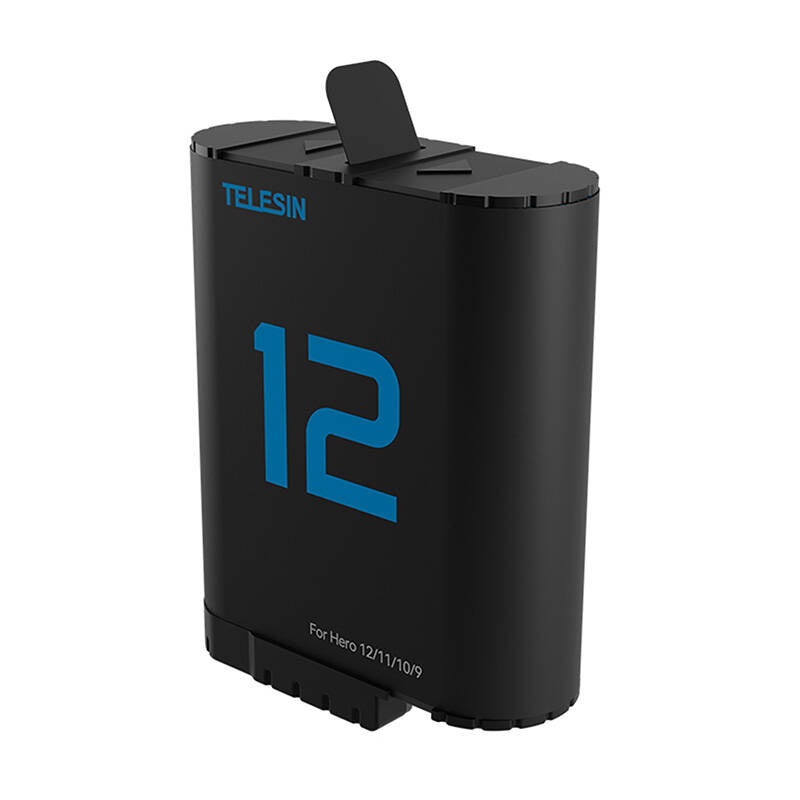 Lithium battery TELESIN for GoPro Hero 12/11/10/9 (blue)