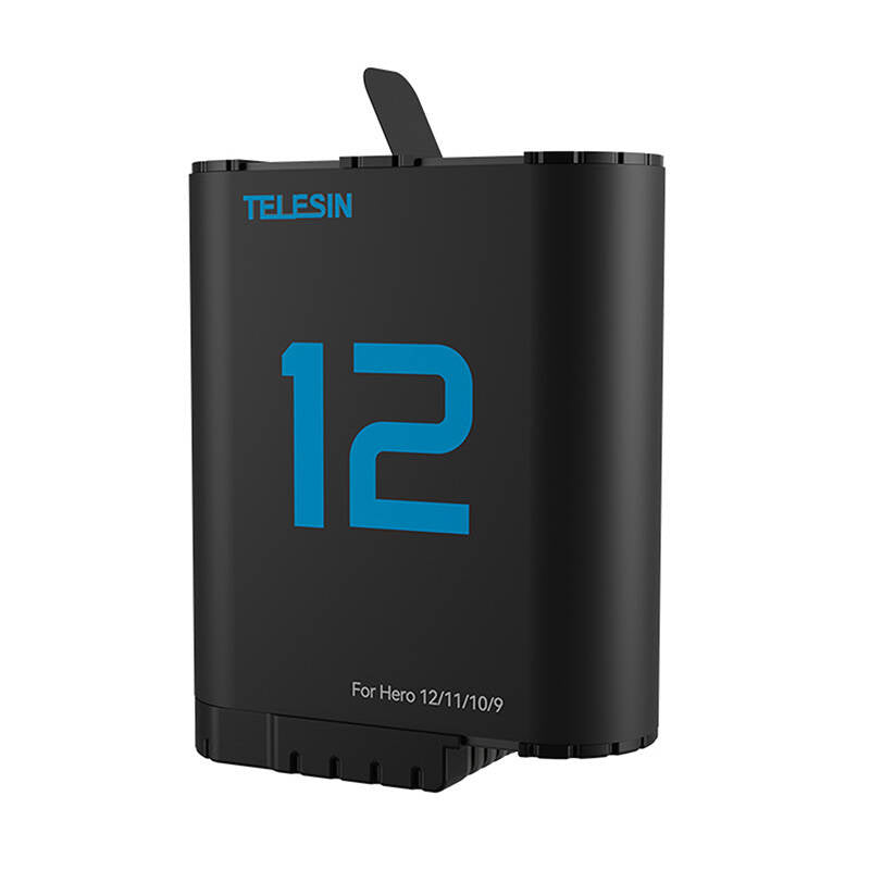 Lithium battery TELESIN for GoPro Hero 12/11/10/9 (blue)