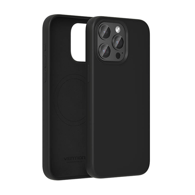 Silicone Case Vention KUFB0-40 to iPhone 15 Pro Max (black)