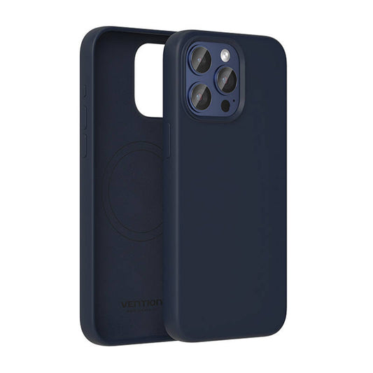 Silicone Case Vention KUFL0-40 for iPhone 15 Pro Max (blue)