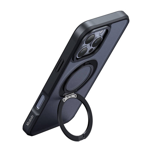 McDodo PC-4932 MagSafe Case for iPhone 16 Pro with stand (black)