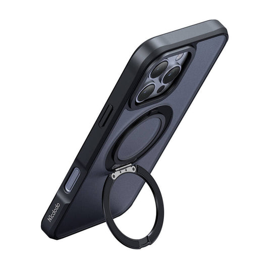 McDodo PC-4933 MagSafe Case for iPhone 16 Pro Max with stand (black)