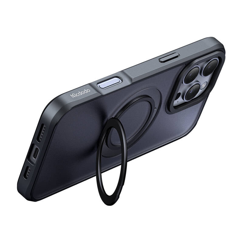 McDodo PC-4933 MagSafe  Case for iPhone 16 Pro Max with stand (black)