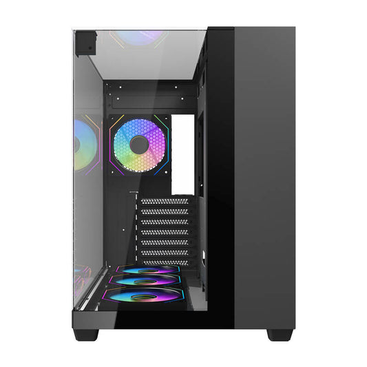 Darkflash Computer Case TH285 4 fans (Black)