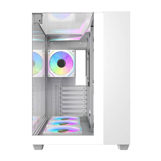 Darkflash Computer Case TH285 4 fans White