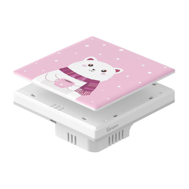 Decorative cover / panel for T5 touch wall switch SONOFF Cartoon 1C