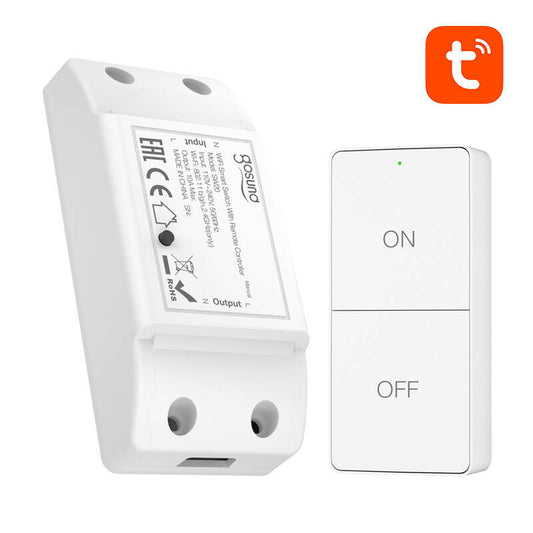 Smart WiFi switch 10A Gosund SW20 + Remote, Tuya