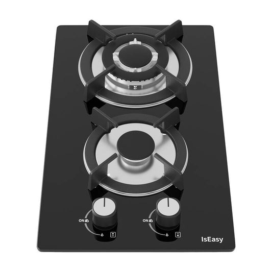 Glass Panel Gas Stove IsEasy MGBG-312A Two-zones