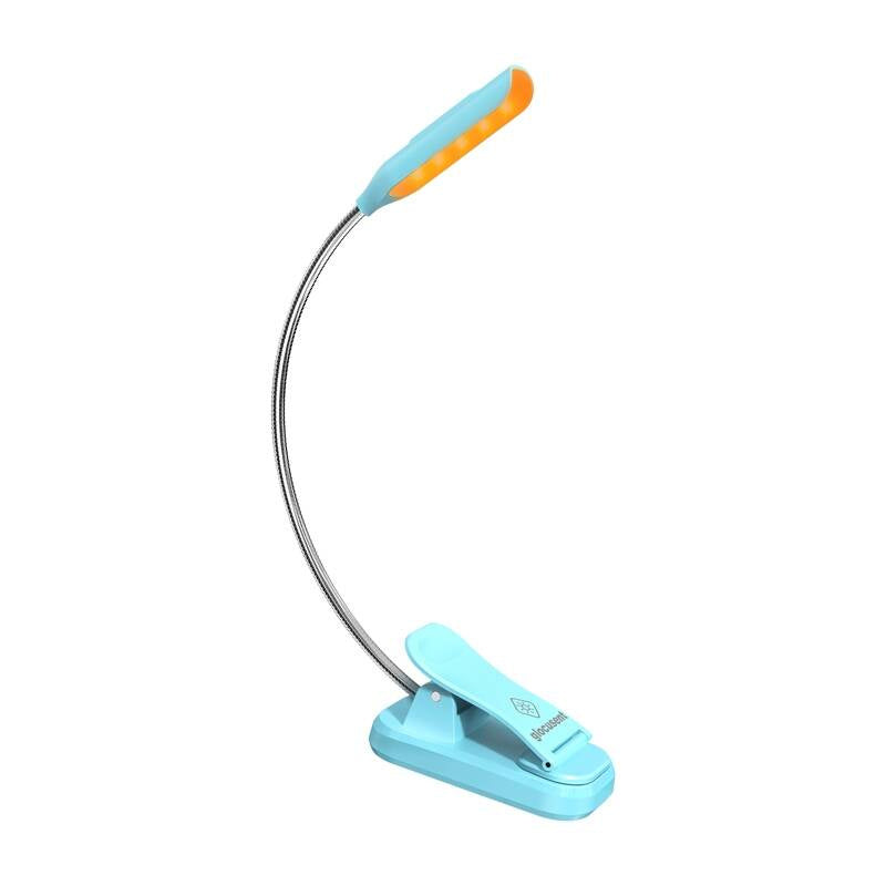 Wireless lamp Glocusent mini clip-on book light, USB-C (Black)
