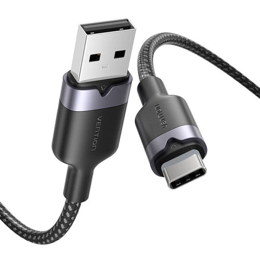 USB 2.0 A Male to C Male 3A Cable Vention CTNBF 1M (Black)