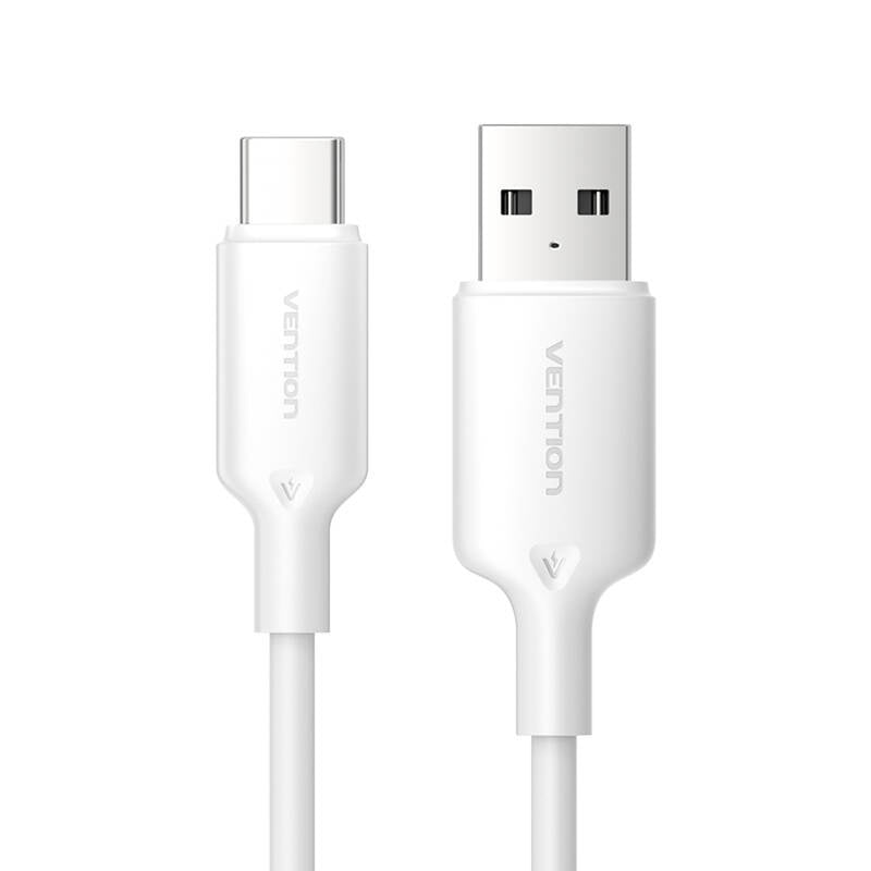 USB 2.0 A Male to C Male 3A Cable Vention CTQWF 1M (White)