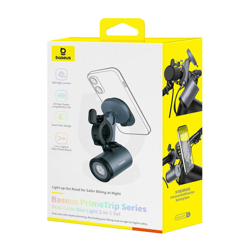Baseus PrimeTrip Series Dual-Color Bike Light 2-in-1 Set Cosmic (black)