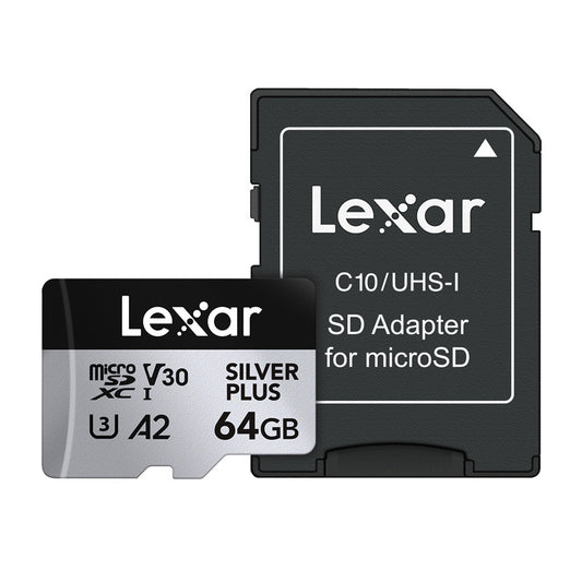 Memory card Lexar High-Performance Silver Plus microSDXC 64GB + adapter