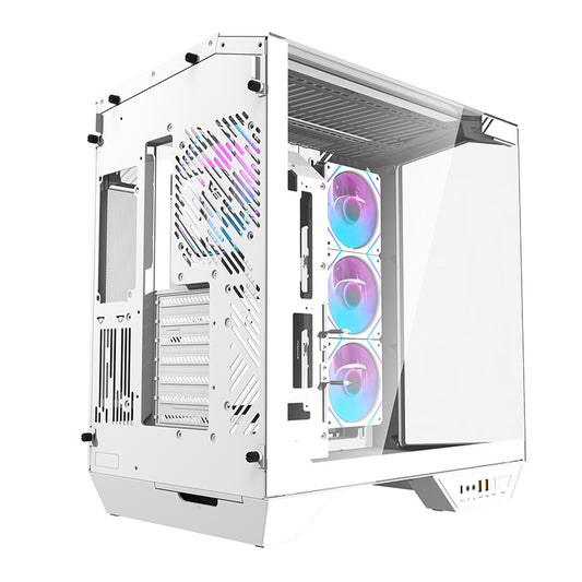 Darkflash DY470 computer case (white) + 4 fans + GPU holder