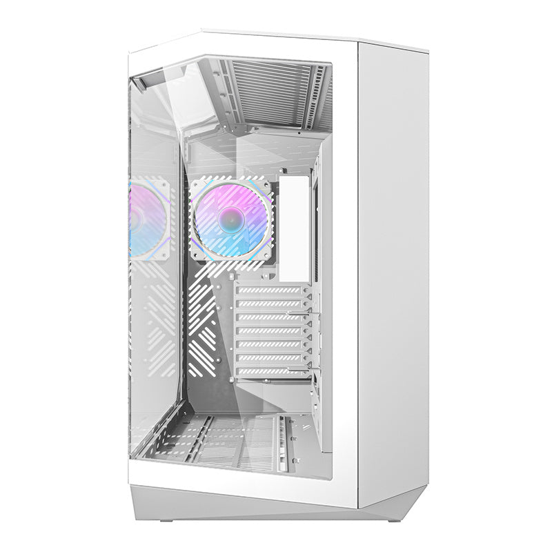 Darkflash DY470 computer case (white) + 4 fans + GPU holder