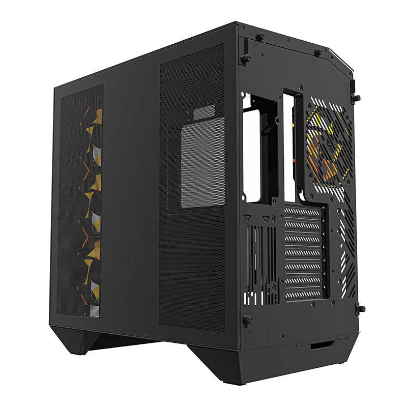 Darkflash DY470 computer case (black) + 4 fans + GPU holder