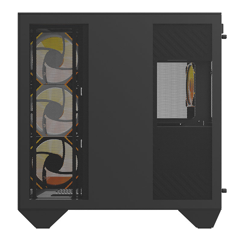 Darkflash DY470 computer case (black) + 4 fans + GPU holder