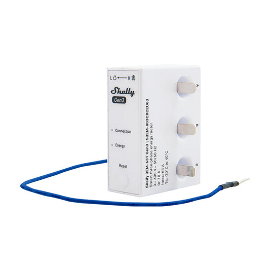 1/3-channel energy meter WiFi Shelly 3EM-63W Gen3 (wired model)
