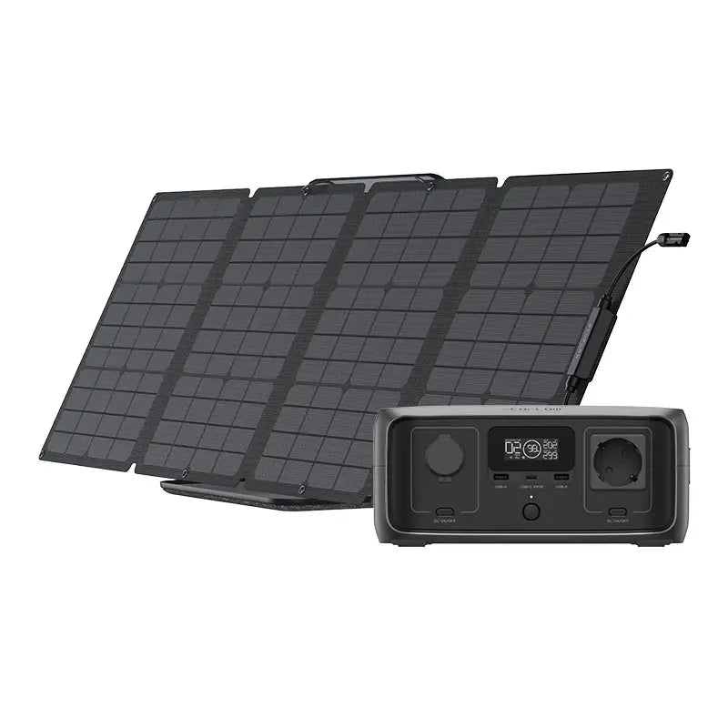 Bundle: Power station EcoFlow River 3 + portable solar panel 110W