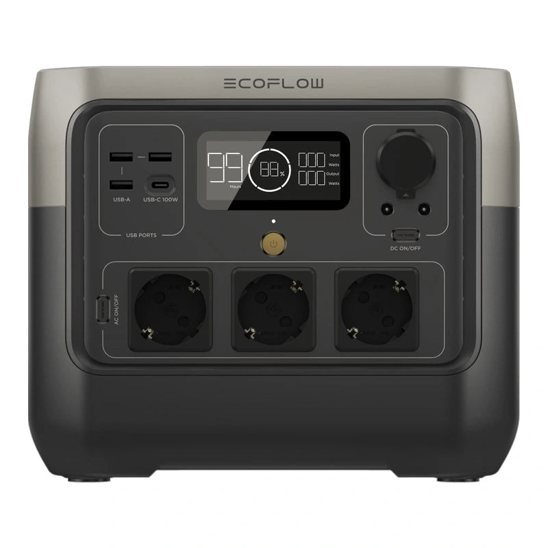 Bundle: Power station EcoFlow River 3 + portable solar panel 160W