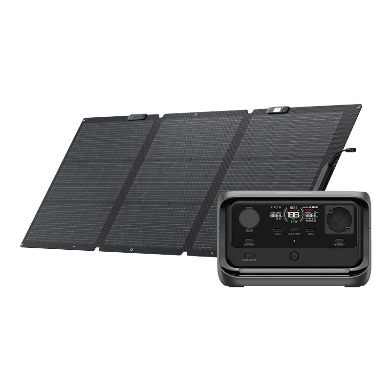 Bundle: Power station EcoFlow River 3 Plus + portable solar panel 160W