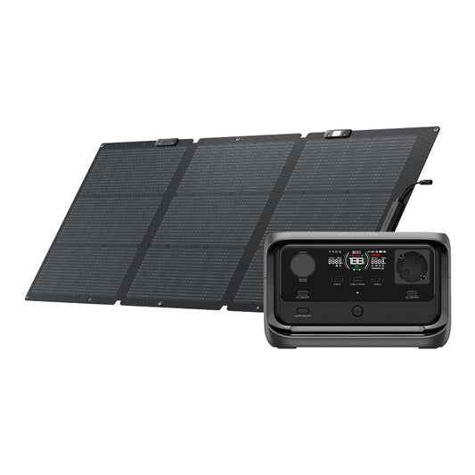 Bundle: Power station EcoFlow River 3 Plus + portable solar panel 160W