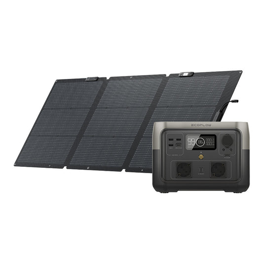 Bundle: Power station EcoFlow River 2 Max + portable solar panel 160W