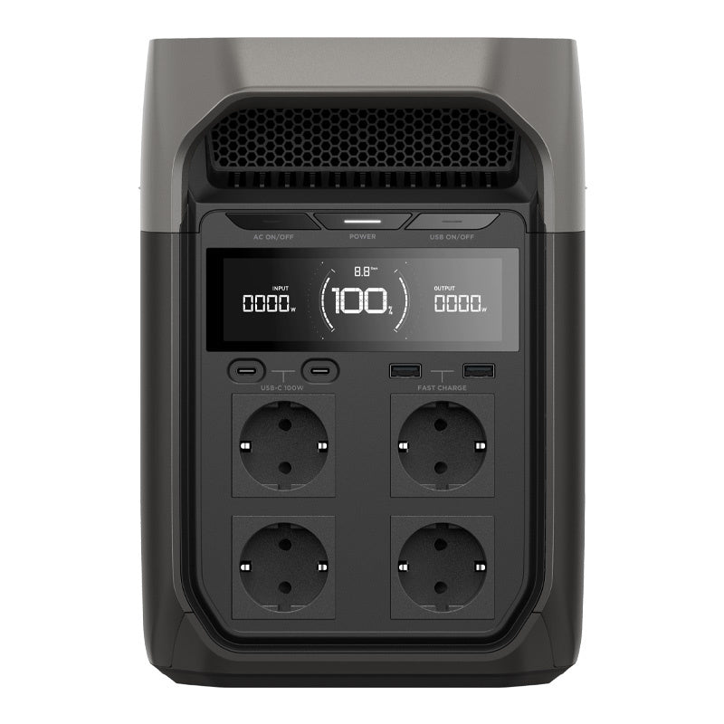 Bundle: Power station EcoFlow Delta 3 + portable solar panel 400W