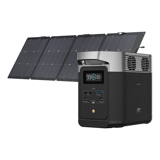 Bundle: Power station EcoFlow Delta 2 + portable solar panel 220W