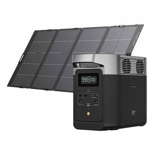 Bundle: Power station EcoFlow Delta 2 + portable solar panel 400W
