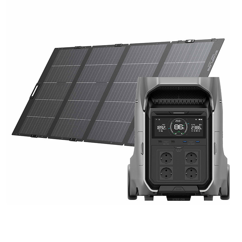 Bundle: Power station EcoFlow Delta Pro 3 + portable solar panel 400W
