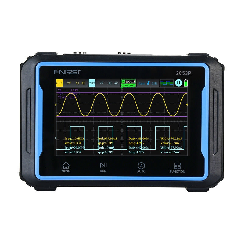FNIRSI 2C53P 3in1 portable tablet oscilloscope 4,3"