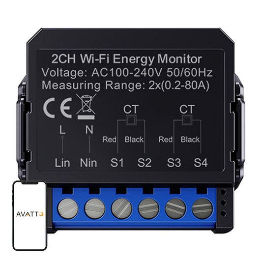 Avatto WPM16-2 smart bi-directional energy meter