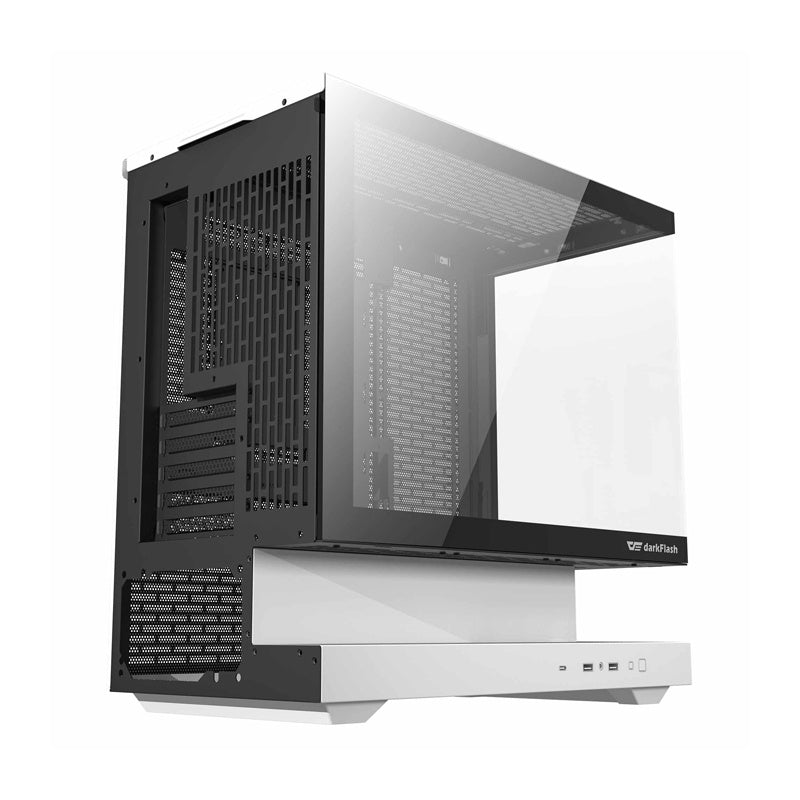DarkFlash Computer Case F1 White with 6 ARGB fans