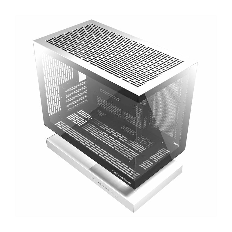 DarkFlash Computer Case F1 White with 6 ARGB fans