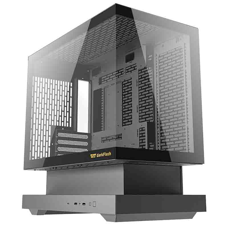 DarkFlash Computer Case F1 Black with 6 ARGB fans