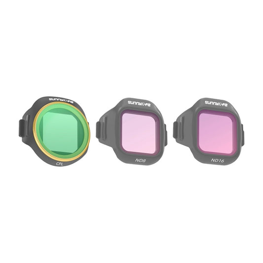 Sunnylife 3pcs Mixture CPL + ND8 + ND16 Lens Filter Set for MINI 5 Pro