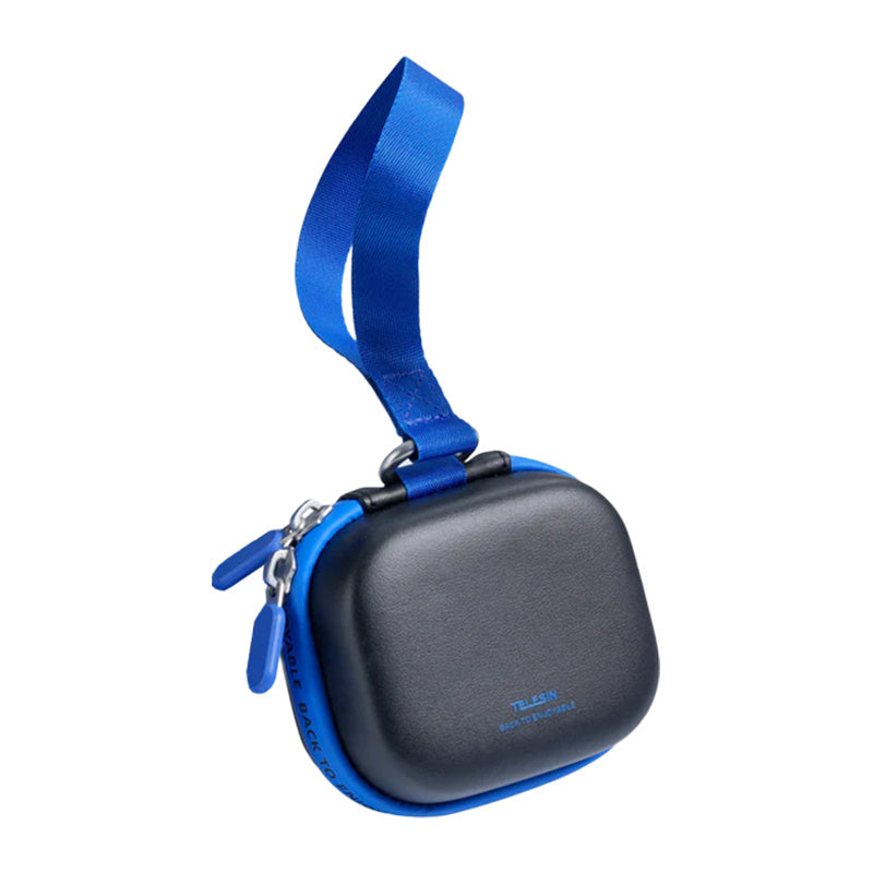 Telesin DisAdv EVA Universal Mini Carrying Case for Action Cameras (Black and Blue)