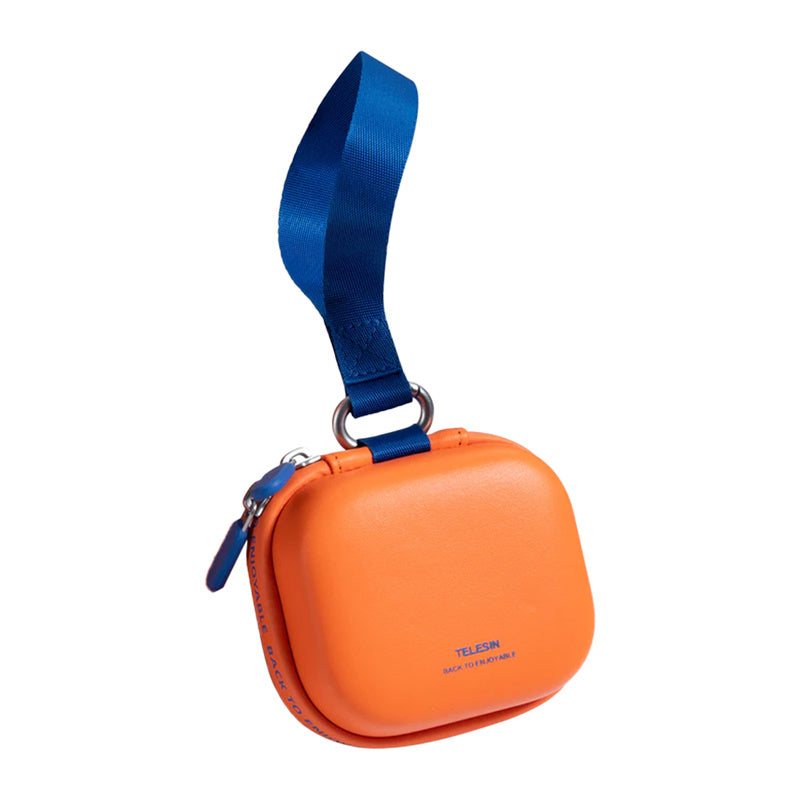 Telesin DisAdv EVA Universal Mini Carrying Case for Action Cameras (Orange)
