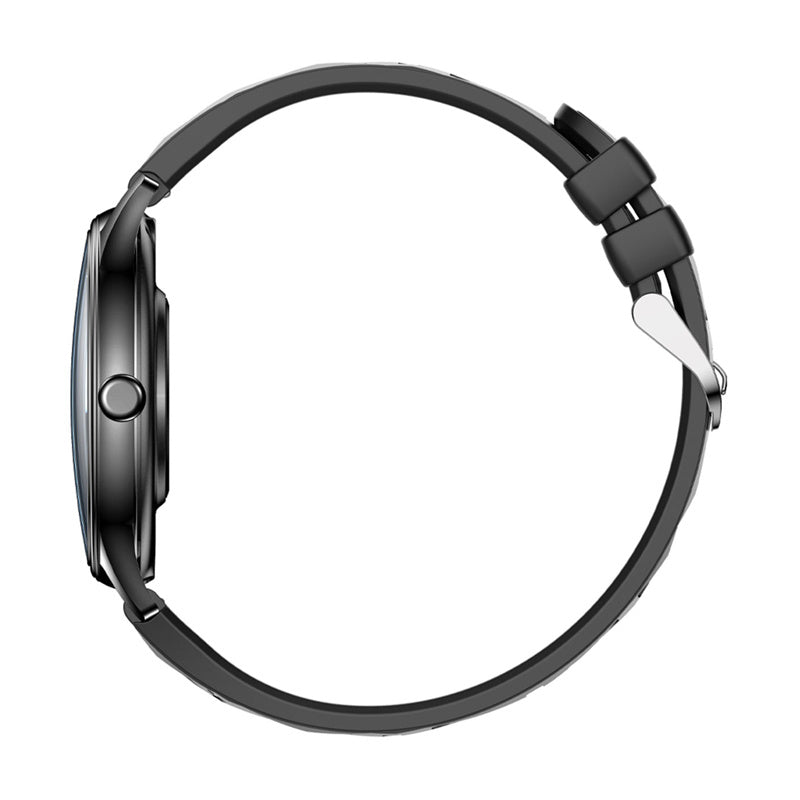 Smart Watch COLMI L28 (black silicone + black leather strap)