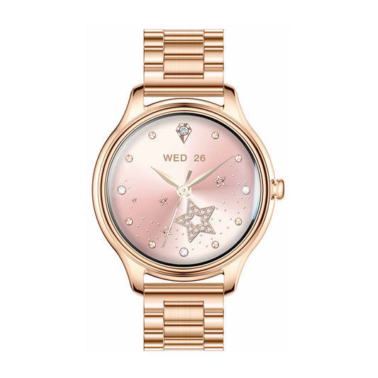 Smart Watch COLMI L28 (Gold + Gold steel strap)