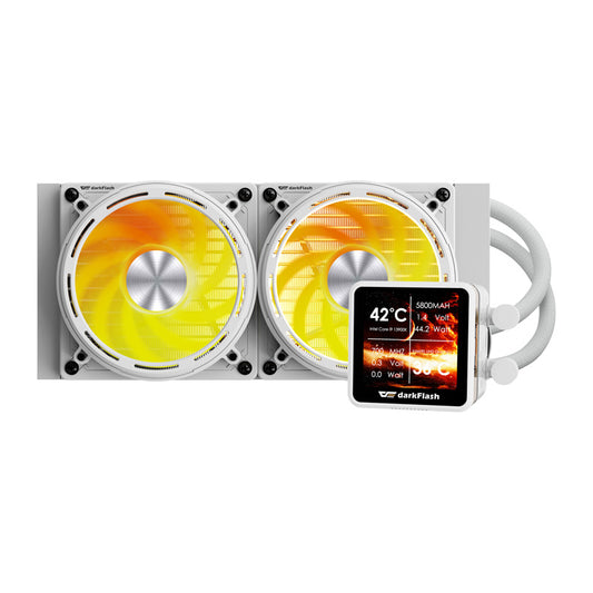 DarkFlash Water Cooler DE240 White