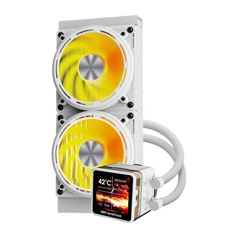 DarkFlash Water Cooler DE240 White