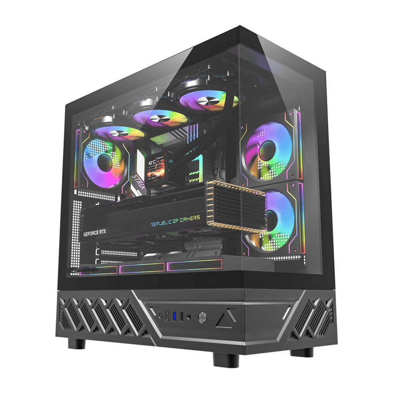 DarkFlash Computer Case DS950 Black (+6 Fans)
